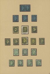 PREUSSEN 1850-1867, nach Hauptnummern komplette gestempelte Sammlung, ...