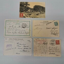 LEVANTE um 1900-1910, 18 alte Karten französischer Postämter, dabei ...