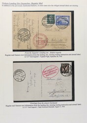 1930-1936, "Visitors on board mail", detailliert englisch und deutsch ...