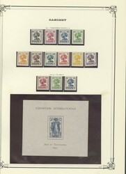 1912-1937 (ca.), Dahomey und Mauretanien uralte Teilsammlungen auf ...