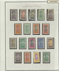 1912-1941, französische Kolonialzeit, ungebraucht geführte Sammlung ...