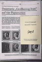 GROSSHERZOG JEAN 1921-2019, attraktiv spezialisiert mit postfrischen ...