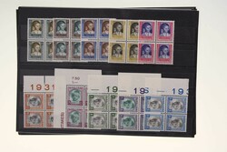 1930-1957, kleine Zusammenstellung besserer Ausgaben auf Steckkarten, ...