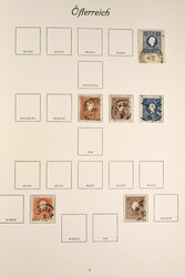 1850-1970, gemischt geführte Sammlung in zwei Klemmbindern, bis 1955 ...