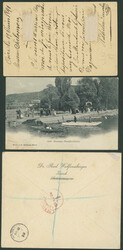1891-1936, Posten gelaufene Briefe und Postkarten, dabei auch eine ...