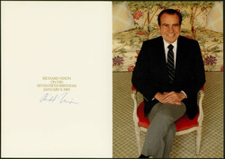 NIXON, Richard (1913-1994), US-amerik. Politiker und von 1969-74 ...