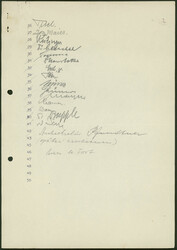 OLYMPISCHE WINTERSPIELE 1936, Teilnehmerliste vom "9.9.1935" zur 5. ...