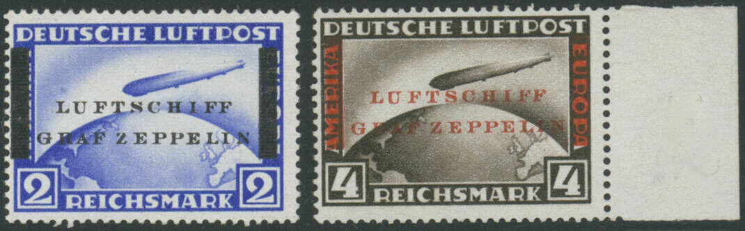 LUFTSCHIFF GRAF ZEPPELIN, Probeaufdrucke zur 1. Südamerikafahrt in ...