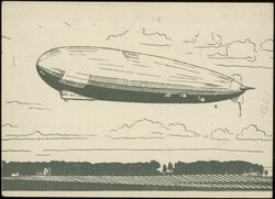 Ostseejahr-Rundfahrt 1930, Abwurf Kopenhagen, illustrierte Karte ab ...