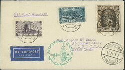 Pommernfahrt 1931, Brief ab Saarbrücken 2.5. mit 10 Fr Madonna in ...