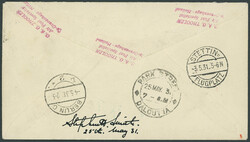 Pommernfahrt 1931, Brief ab Saarbrücken 2.5. mit 10 Fr Madonna in ...