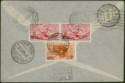 9. Südamerikafahrt 1932, beidseitig frankierter R-Brief ab ...