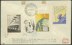 Chicagofahrt 1933, Rundfahrt Friedrichshafen-Sevilla, R-Brief ab ...