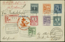 4. Südamerikafahrt 1933, R-Brief ab Andorra la Vieja 13.7.33 via ...