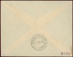 7. Südamerikafahrt 1932, R-Brief ab Brüssel 20.10. mit bunter MiF ...