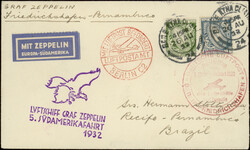 5. Südamerikafahrt 1932, Brief ab Dublin 26.8. nach Recife, bis ...