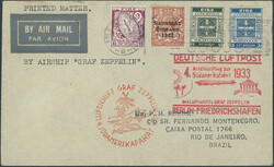 4. Südamerikafahrt 1933, Brief ab Dublin 9.8. nach Rio, via Berlin ...