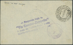 4. Südamerikafahrt 1933, Brief ab Dublin 9.8. nach Rio, via Berlin ...