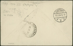 8. Südamerikafahrt 1934, Brief ab Baile Atha Cliath 13.9. via ...