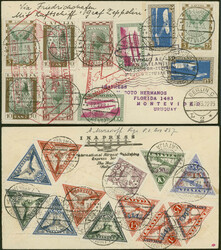 Chicagofahrt 1933, Berlin - Recife, traumhaft mit 22 Marken ...