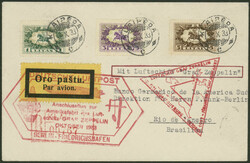 Chicagofahrt 1933 mit Anschlussflug Berlin, Etappe bis Recife, Brief ...