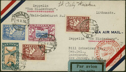 1. Nordamerikafahrt 1936, Brief ab Kaunas 4.5.36 via Frankfurt nach ...