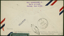 1. Nordamerikafahrt 1936, Brief ab Kaunas 4.5.36 via Frankfurt nach ...