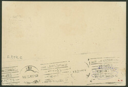 2. Südamerikafahrt 1933, Abwurf Barcelona, Karte nach Recife mit 1 ...