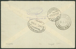 Chicagofahrt 1933, Friedrichshafen - Recife, R-Brief mit MiF ...