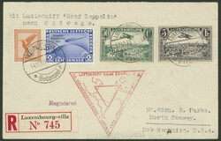 Chicagofahrt 1933, Friedrichshafen - Chicago, R-Brief mit MiF ...