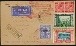 2. Südamerikafahrt 1933, Brief ab Valetta 26.5. mit MiF ...