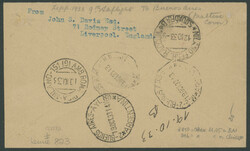 Chicagofahrt 1933, Friedrichshafen - Recife, R-Brief ab Valletta 9.10 ...
