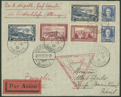 Chicagofahrt 1933, Etappe bis Recife, Brief von Monaco Ville 7.10. ...