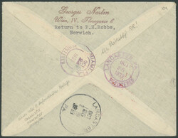 Chicagofahrt 1933, Friedrichshafen - Miami, R-Brief ab Wien 12.10. ...