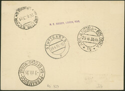 7. Südamerikafahrt 1935, R-Brief ab San Marino 25.6.35 via Stuttgart ...