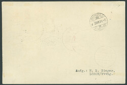 8. Südamerikafahrt 1933, Karte ab Budapest 28.9. nach Recife, via ...