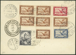 Chicagofahrt 1933, Friedrichshafen - Recife, beidseitig frankierte ...