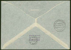 1. Nordamerikafahrt 1936, Brief ab Budapest 4.5. via Berlin 5.5. und ...