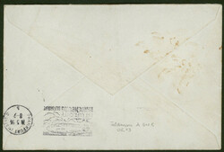 1. Nordamerikafahrt 1936, Rückfahrt, Brief mit MiF Bermuds/USA ab ...