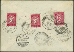 10. Südamerikafahrt 1934, ursprünglich patinierter R-Brief Kabul - ...