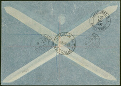 7. Nordamerikafahrt 1936, R-Brief ab Darwin 22.7.36 via London und ...