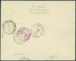 Chicagofahrt 1933, Etappe Friedrichshafen - Miami, R-Brief von ...