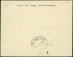 4. Südamerikafahrt 1934, Karte ab Bengasi 17.7. via Rom 19.7. und ...