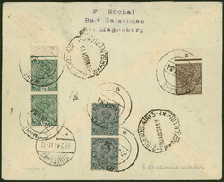 5. Südamerikafahrt 1934, beidseitig mit MIF Britisch Indien mit ...