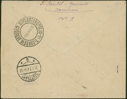 1. Südamaerikafahrt 1934, R-Brief ab Yaounde 11.4.34 via Stuttgart ...