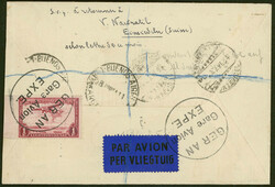 3. Südamerikafahrt 1934, Argentinienfahrt, R-Brief mit beidseitiger ...