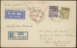TANGER, Chicagofahrt 1933, Etappe Berlin - Recife, R- Brief ab ...