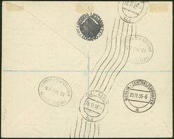 TANGER, 16. Südamerikafahrt 1935, 3. Pendelfahrt, R-Brief ab Tanger ...