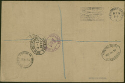 1. Nordamerikafahrt 1936, Rückfahrt, R-Brief ab Castries 7.4. via ...