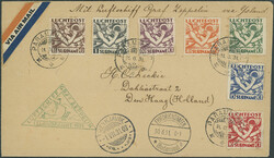 Islandfahrt 1931, Brief ab Paramaribo 30.5. mit sieben Werten ...